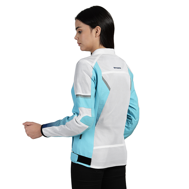 여성 스카이 블루 투어러 라이딩 재킷-1